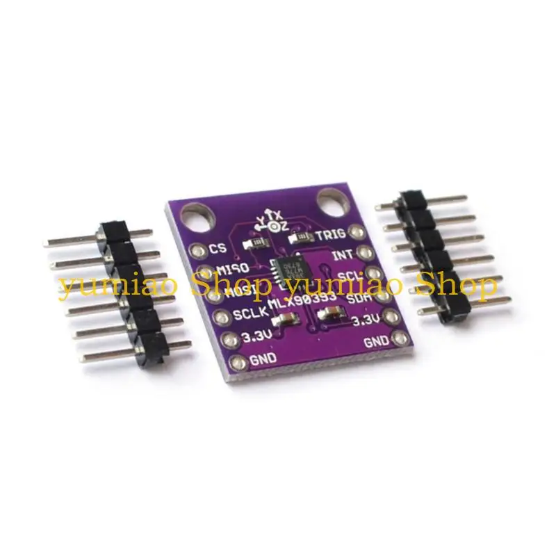587B MLX90393 High Accuracy 3 Axises Hall Sensorings Module with Builts In Compensation Algorithm and Stable Performances