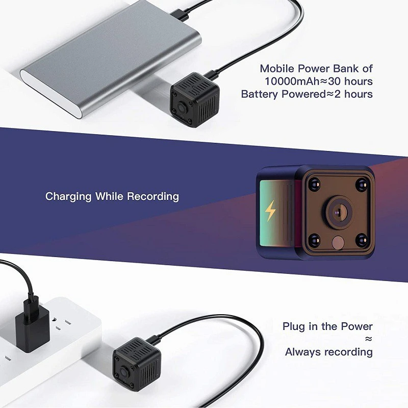 Xiaomi X6 Mini telecamera 1080P HD WiFi Monitor remoto Telecamera per animali domestici Batteria incorporata Visione notturna Protezione di sicurezza domestica intelligente
