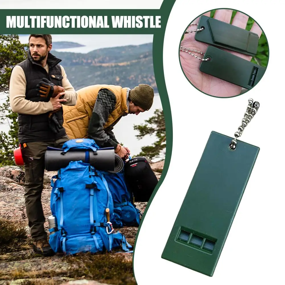 10Pcs Multifunctional Survival Whistle Long Distance Signal Waterproof Durable Multi Tone Frequency Conversion Lightweight