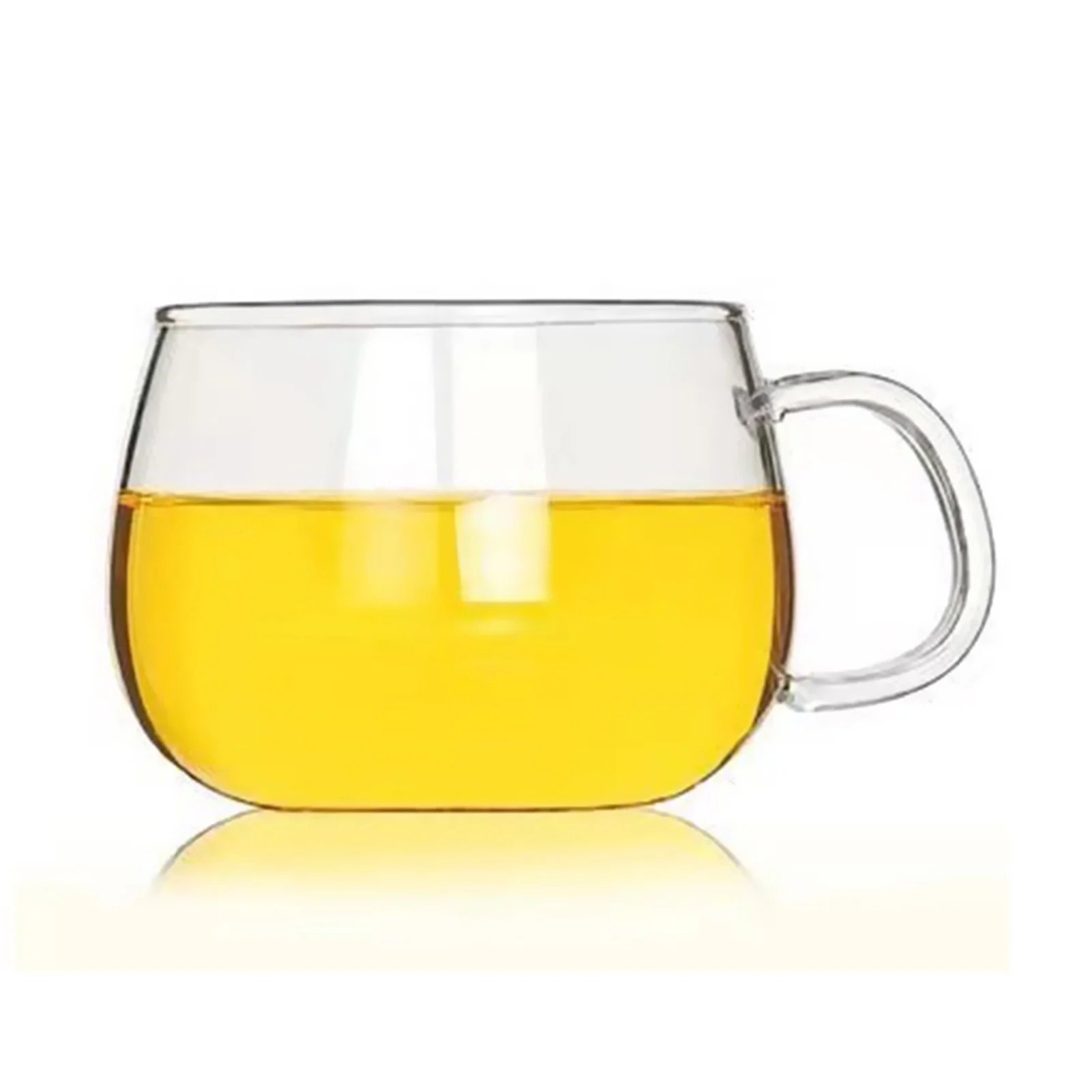 Glass Cup Thickened Transparent With Strainer Glass For Fill With Water  Reusable High Temperature Resistance For Home