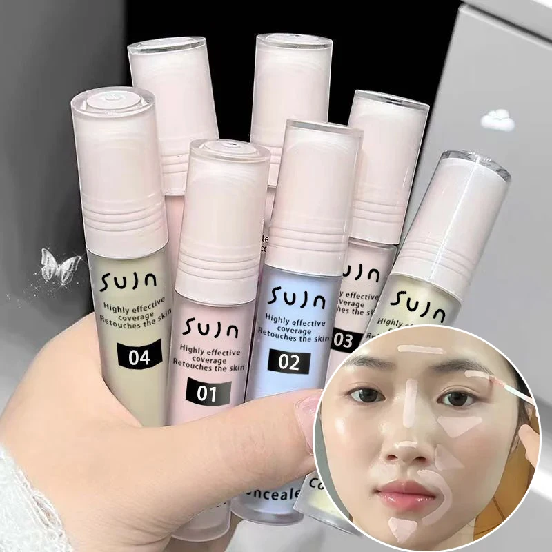 Brightening Highgloss Liquid Concealer Long-Lasting Moisturizing Face Contour Foundation Full Coverage Modify Skin Tone Makeup