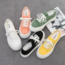 Summer Thin Large Toe Canvas Shoes for Women's Shoes 2023 New Spring and Autumn Cloth Shoes Square Toe Niche White Shoes