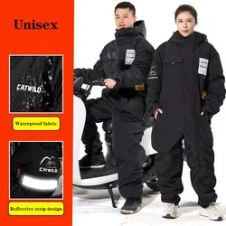 Winter Warm Motorcycle Jacket Windproof Suit Snow-proof Clothing Cold-proof Electric Vehicle Windbreaker Skiing Riding Clothing