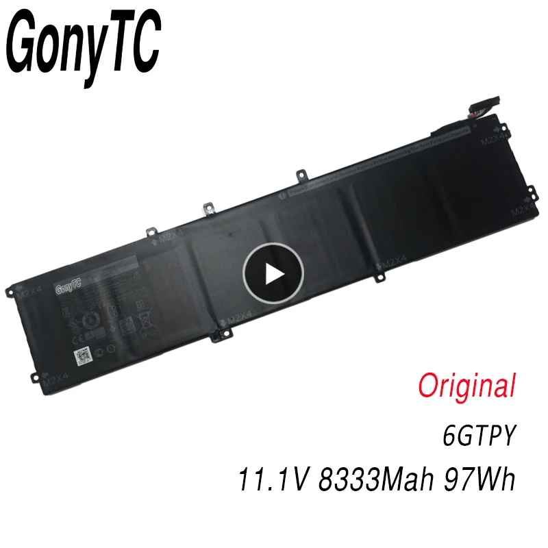 6GTPY Original 97wh Cells 5xj28 Laptop Battery for DELL Precision 5520 5530 for XPS 15 9570 9560 Series Notebook Batteries