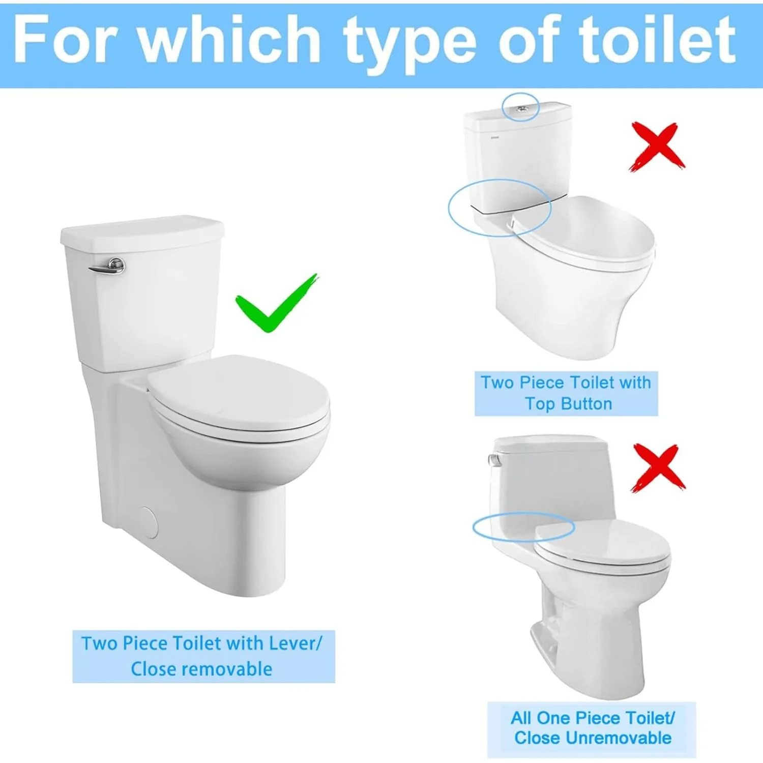 2-Inch Toilet Flush Valve Two-Piece Design Replacement Kit Compatible with Kohler Includes Washer and Bolt