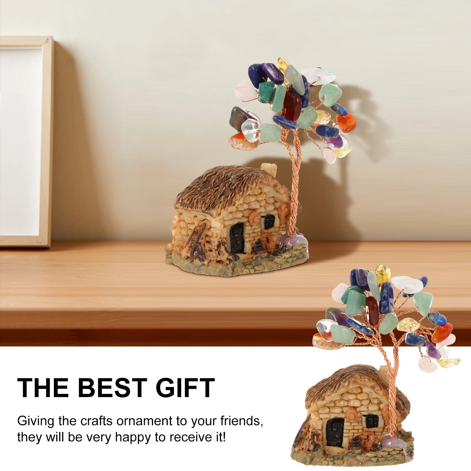 

Crystal Money Tree Decoration Feng Shui Ornament for Home Desktop Decor Living Room Bedroom Interior Design Gift Idea