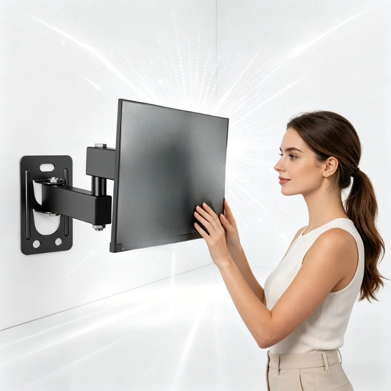 Soporte de pared ajustable para televisores LED LCD de 10-32 pulgadas, soporta hasta 10 kg, VESA 100*100, para el hogar y la oficina.
