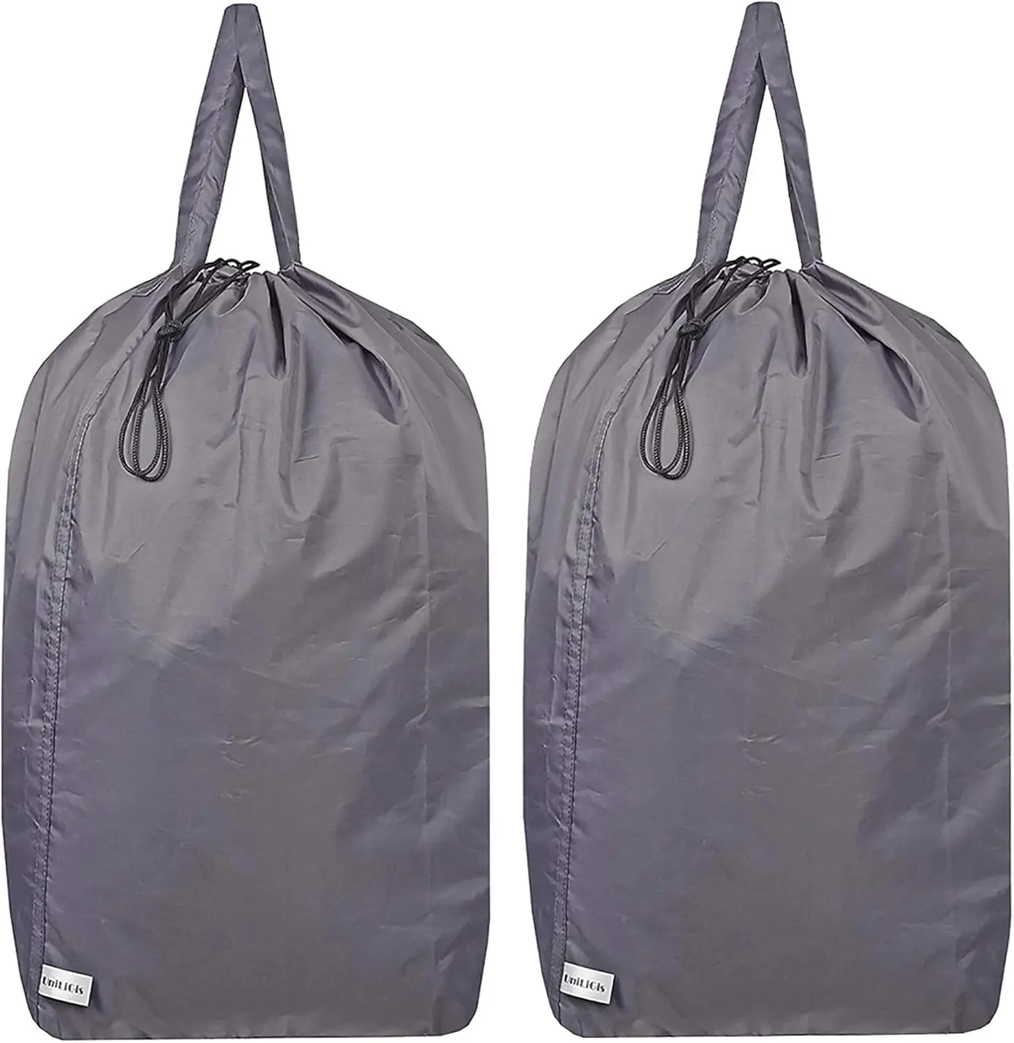 

Washable Travel Laundry Bag with Handles and Drawstring (2 Pack), Heavy Duty Large Enough to Hold 3 Loads of Laundry, Fit a Laun