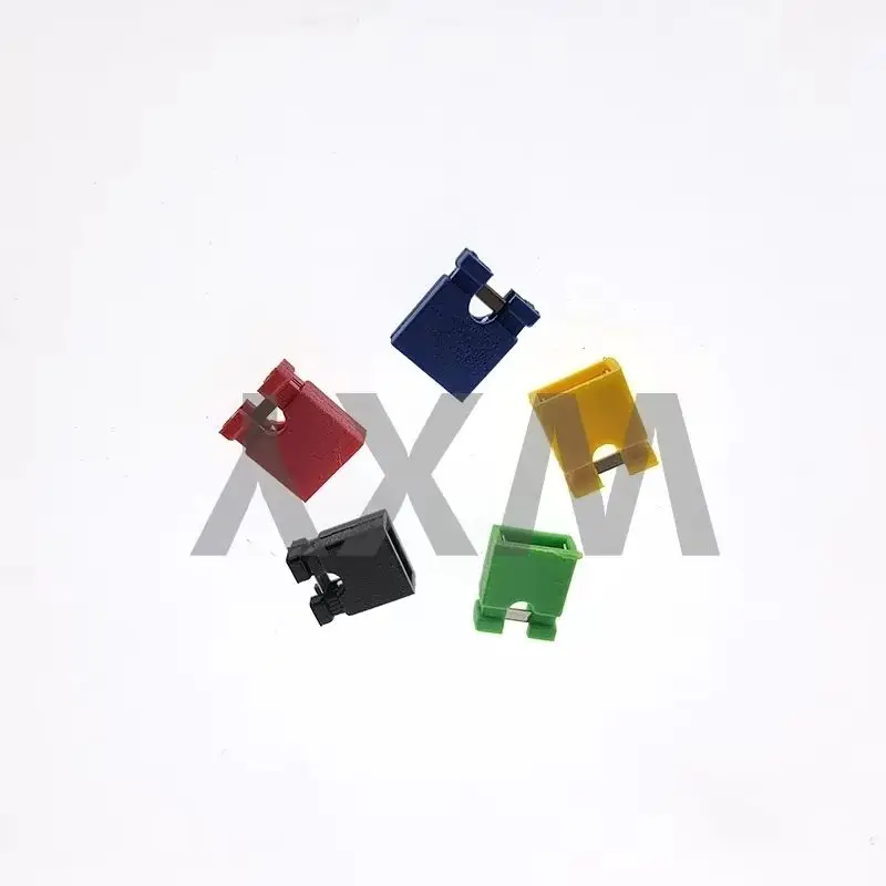 

100PCS Pitch 2.54mm Pin Header Shorting Cap Jumper Cap Short Block Black Yellow Red Blue Green White