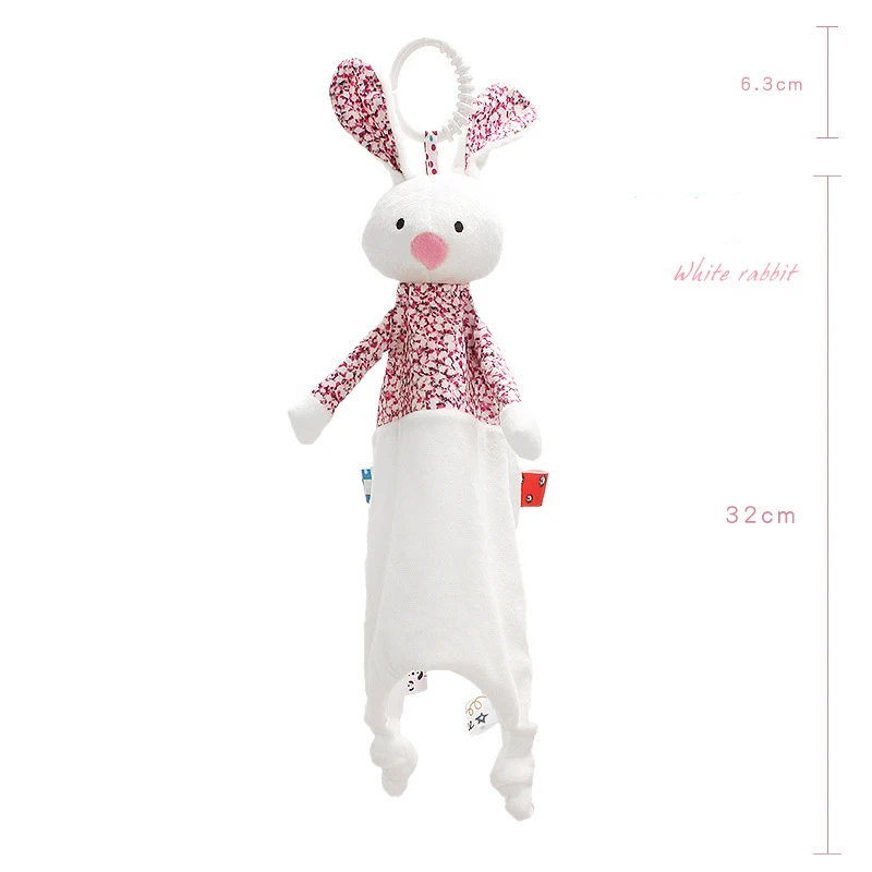 Schattige Dieren Rustgevende Handdoek Rammelaar Speelgoed Baby Speelgoed 0 12 Maand Pasgeborenen Cadeau Slaapspeelgoed Zacht Knuffels Dekbed Voor Baby