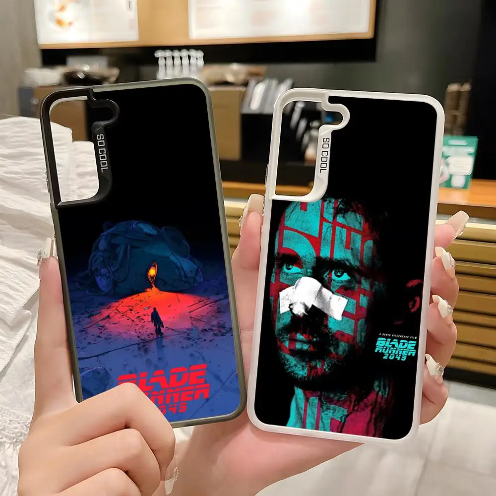 Movie B-Blade R-Runner Phone Case For Samsung A57 A37 A17 A15 A35 A33 A34 A51 A52 A53 A05 Silver White Mobile Case
