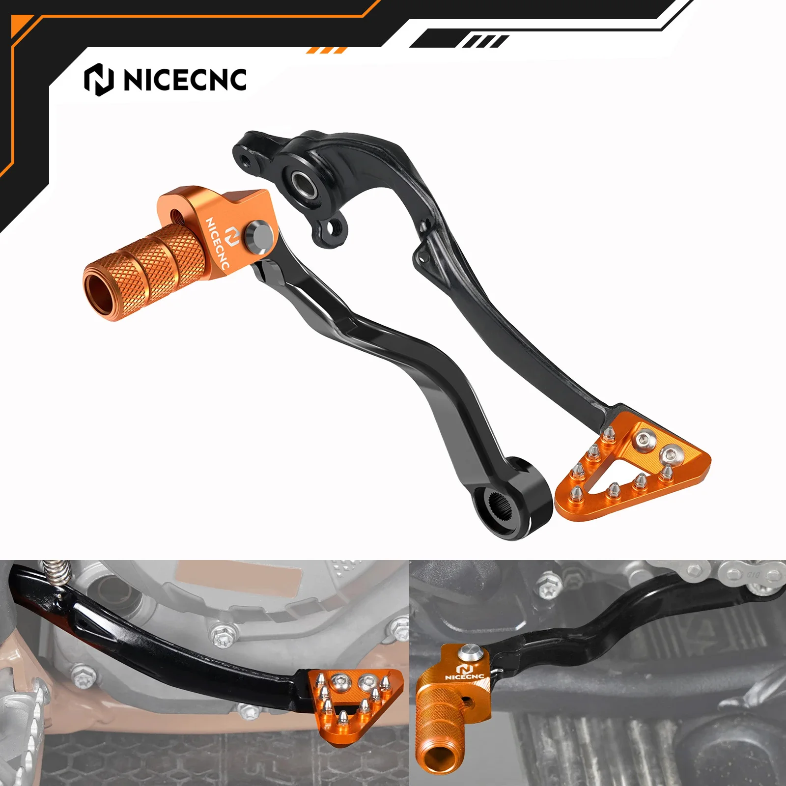 

NICECNC For KTM EXC 300 SX 125 XCW 300 XC300 EXC 250 2024 For Husqvarna TE300 GasGas EC300 Forged Brake Pedal Gear Shift Lever