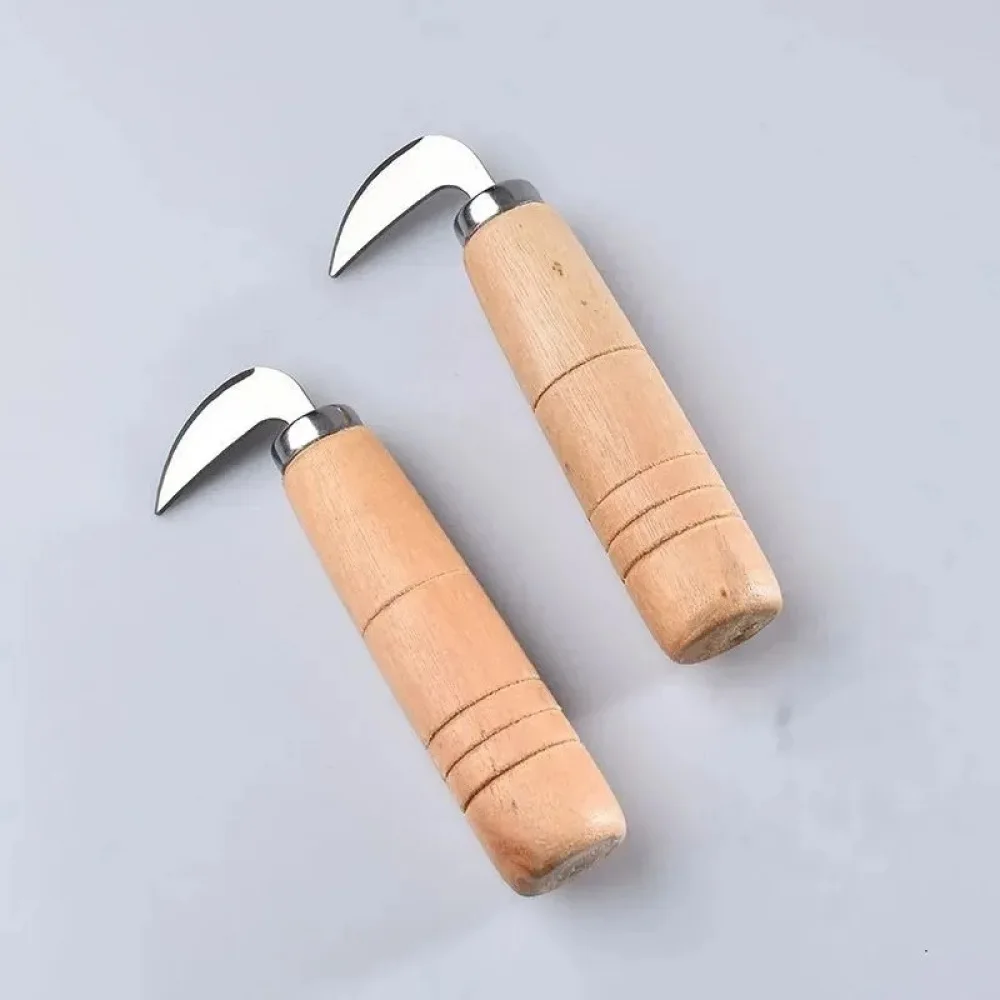Stainless Steel Walnut Opening Tool Green Skin Peeling Knife Kitchen Gadget Professional Nut Huller Manual Fruit Cutter