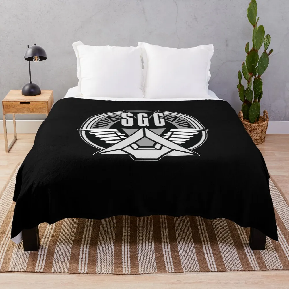 

SGC STARGATE COMMAND Throw Blanket Anti Shedding Soft Fuzzy Blanket for Home