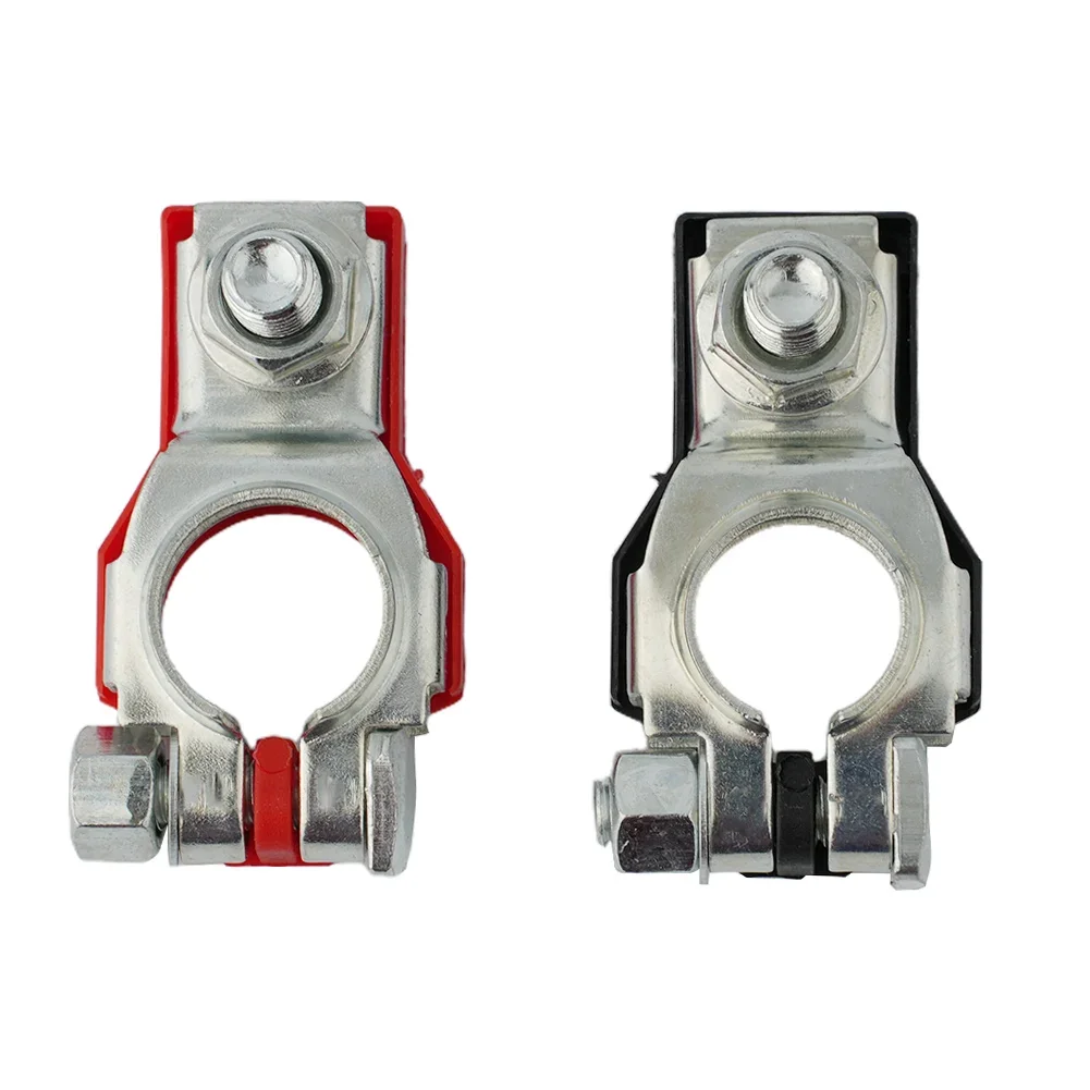 2Pcs Car Battery Terminal Clamp Clip Connector Main Cable Post Clamp For Car Caravan Boat Tractor Truck Battery Terminal