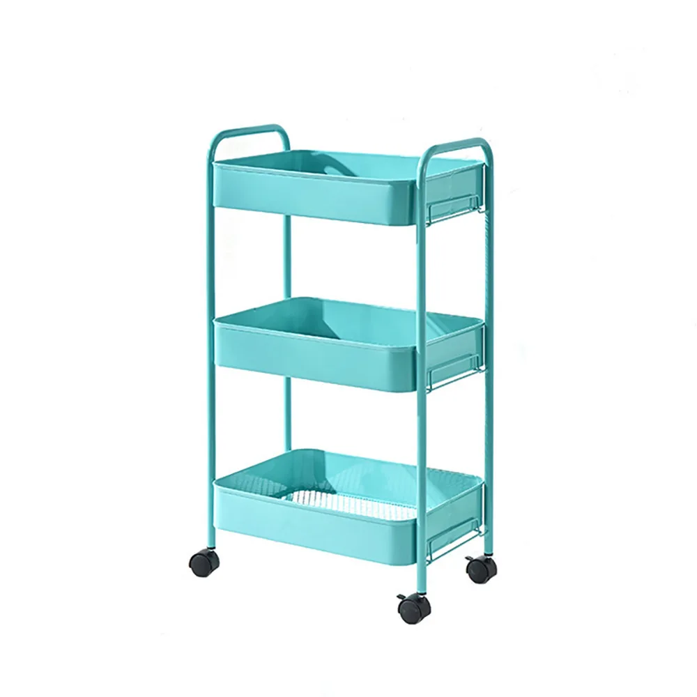 Removable Storage Trolley Rack, Kitchen Snack Storage Rack, Hair Trolley, Universal Wheel Tool Cart