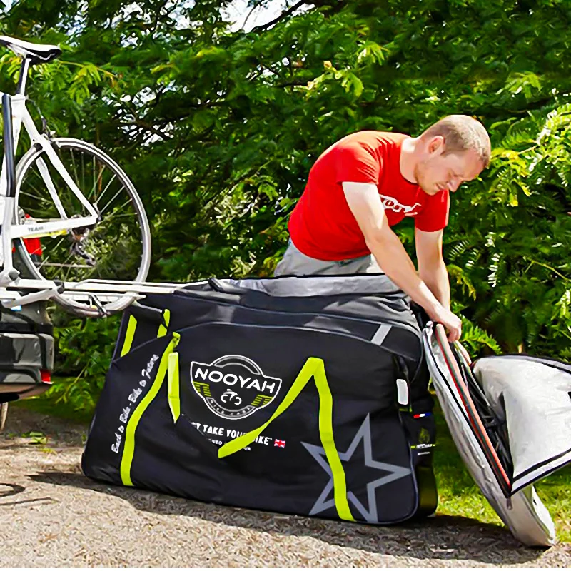 F*o様 3170）NOOYAH 自転車バッグ　キャリーバッグ　キャスター付き NOOYAH Bike Bag Bicycle Travel Bag MTB Road Bike Transport Case