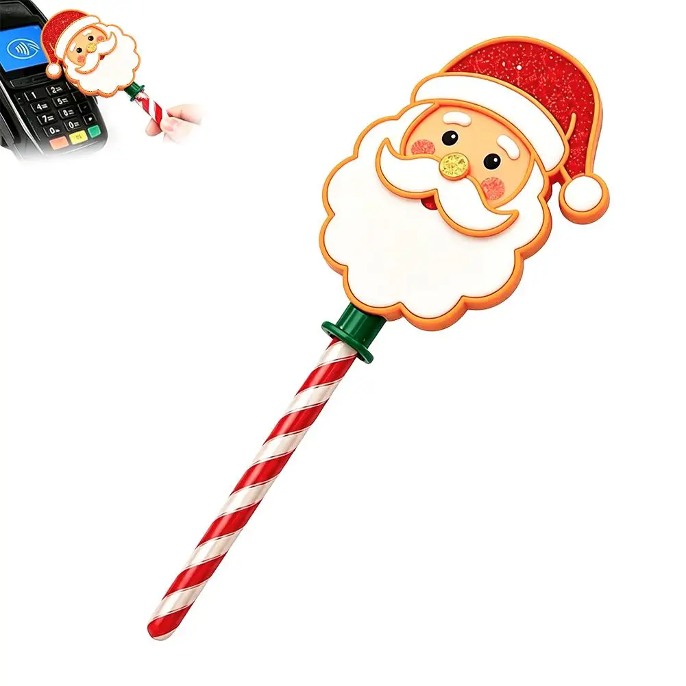 Weihnachtlicher Kreativer Zauberstab für Tap-to-Pay-Funktion, Kreditkartenhalter, Tragbares Weihnachts-Zahlungszubehör, Weihnachtsmann-Zubehör – Detail 1