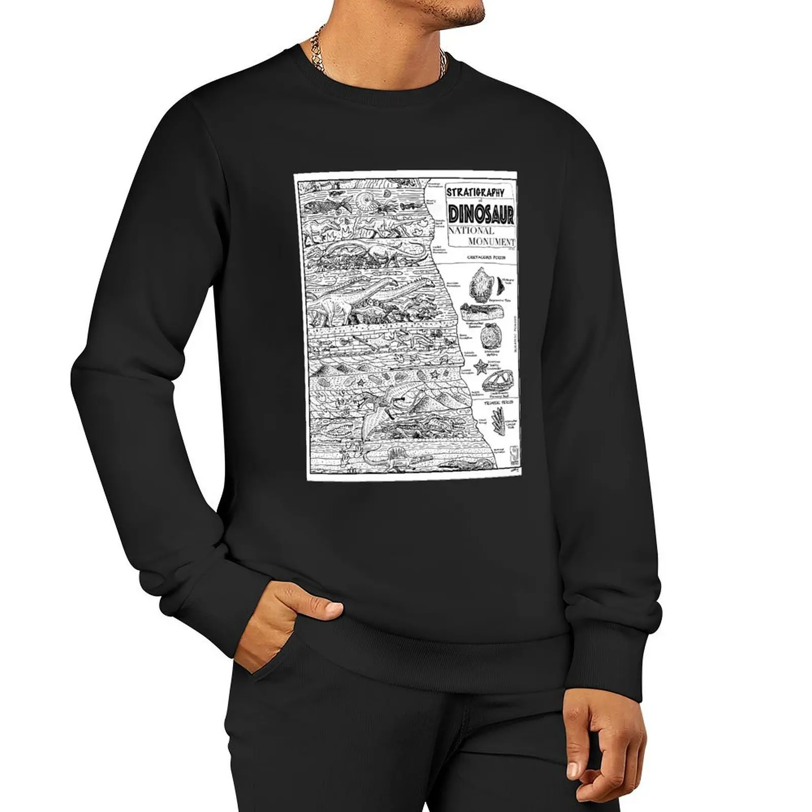 Stratigraphy of Dinosaur National Monument Pullover Hoodie men wear men's autumn clothes sports sweatshirt man