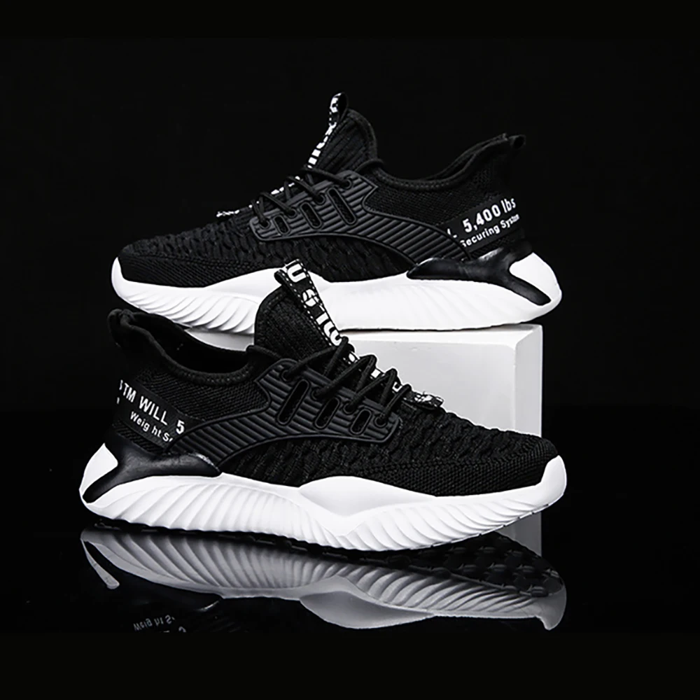 Sneakers Men Lightweight Mesh Breathable Shoes Male Soft Sole Lace-up Walking Shoes Fashion Sports Running Footwear Gym Fitness