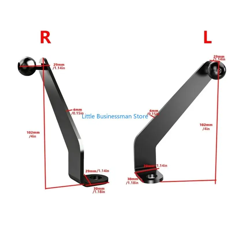 17mm Kugelkopf Stahl Verlängerung Arm Halter Riser Basis Halterungen Rückspiegel Extender Adapter für Telefon Halterung Ständer – Detail 6
