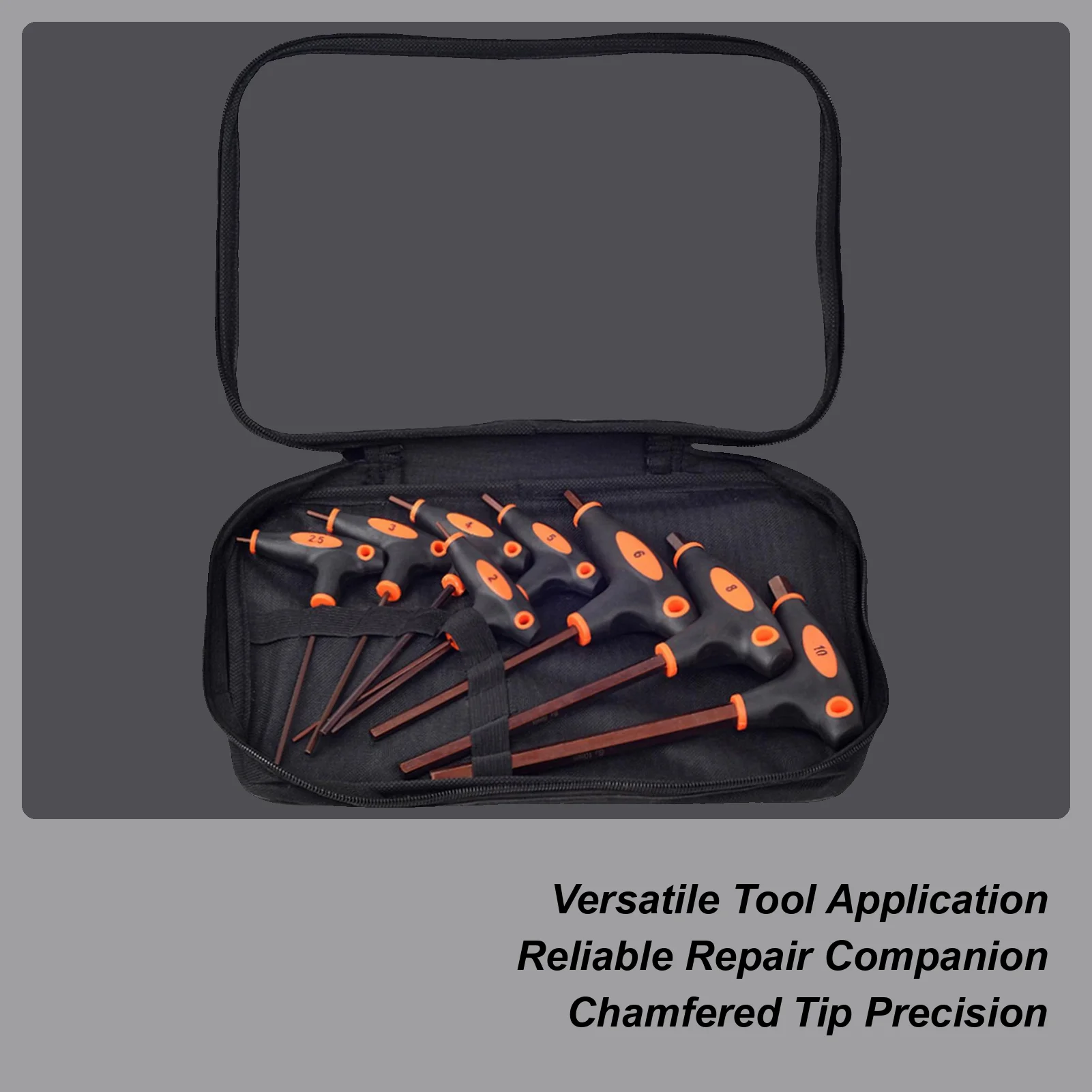 

8 шт. Т-образный набор шестигранных ключей с двусторонней Т-образной ручкой, шестигранный ключ, набор шестигранных ключей для ремонта дома