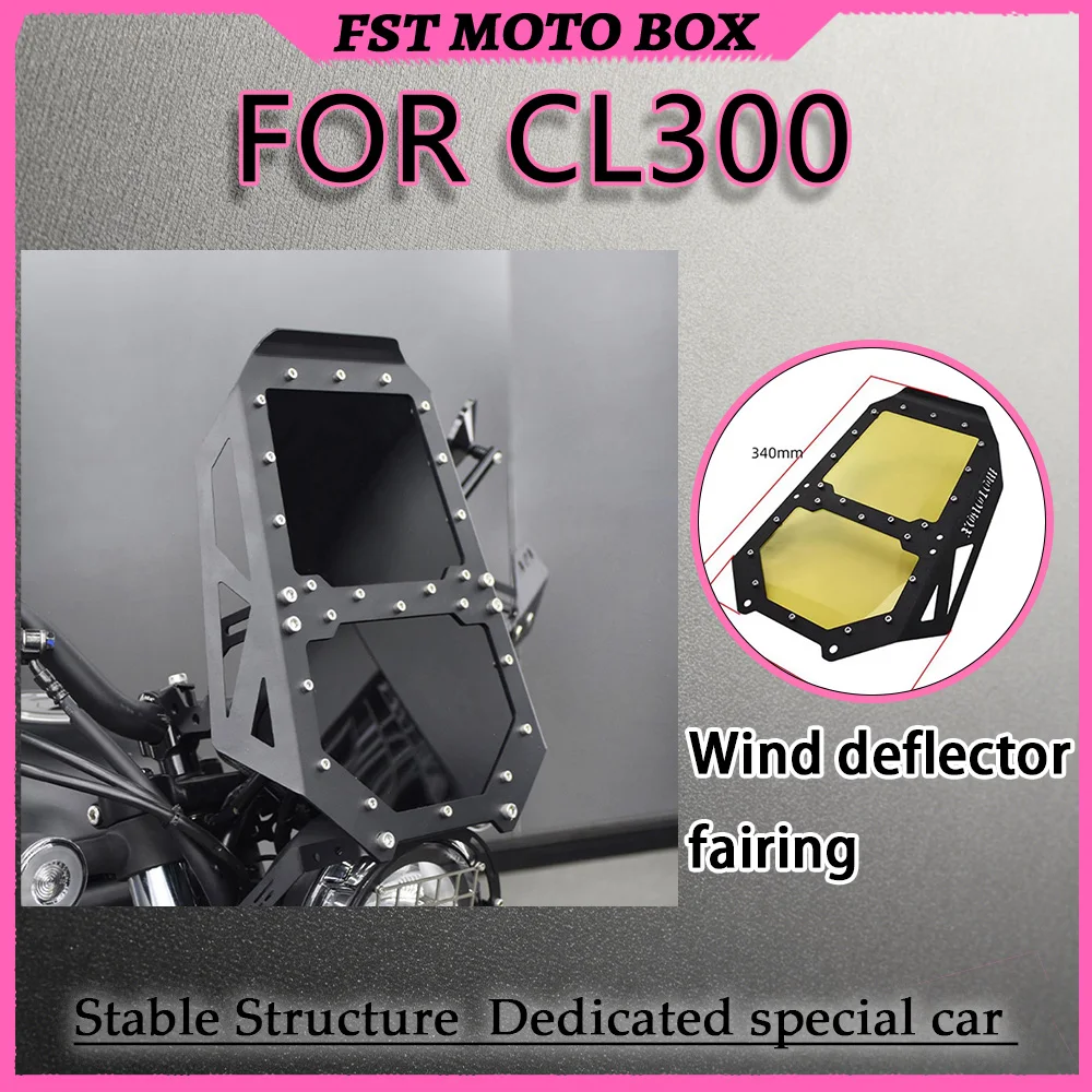 FOR 2023-2026 CL300 Tactical Motorcycle Front Wind Screen Clear Wind Deflector Fairing Decoration Parts Motorcycle Accessory