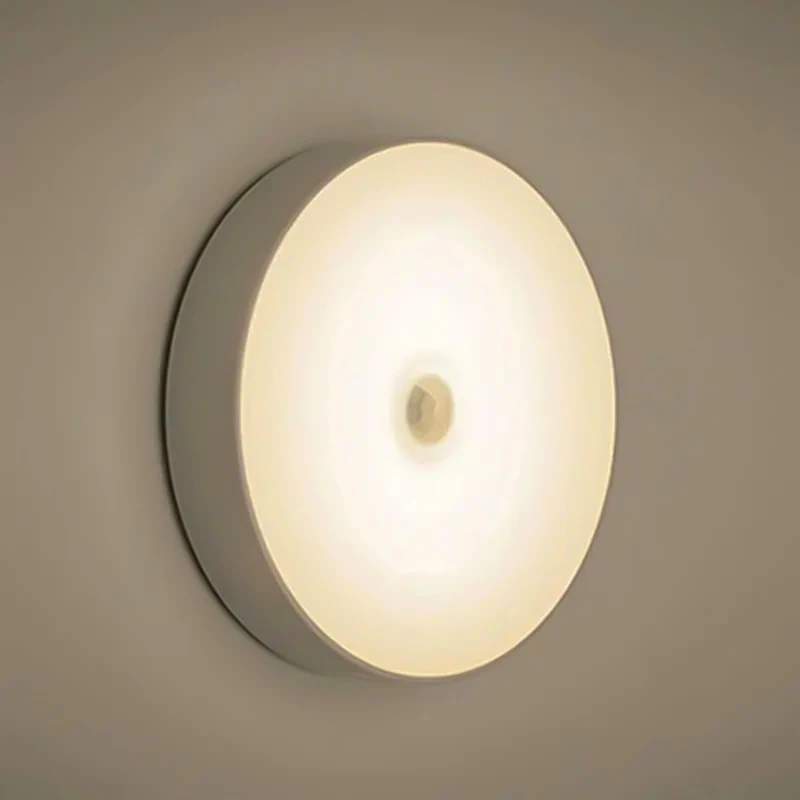 Motion Sensing Wall Lamp, Usb Rechargeable Led Night Light, Used For Wardrobe, Hallway, Bedside, Bathroom, Night Lighting