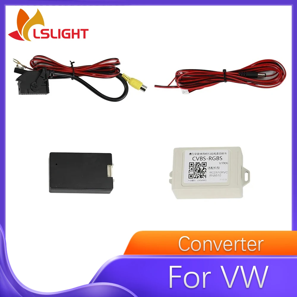 For VW Car Signal Converter Adapter RCD510 RNS510 RNS 510 RNS 315 RCD 510 RGB AV Flip Camera Car Accessories