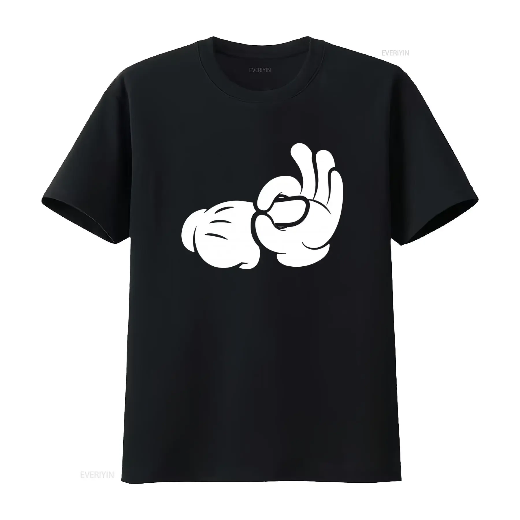 Funny Cartoon Hands Sexual Intercourse T Shirt Unique Design for Humorous Style vintage Washed fashion Stretched Casual