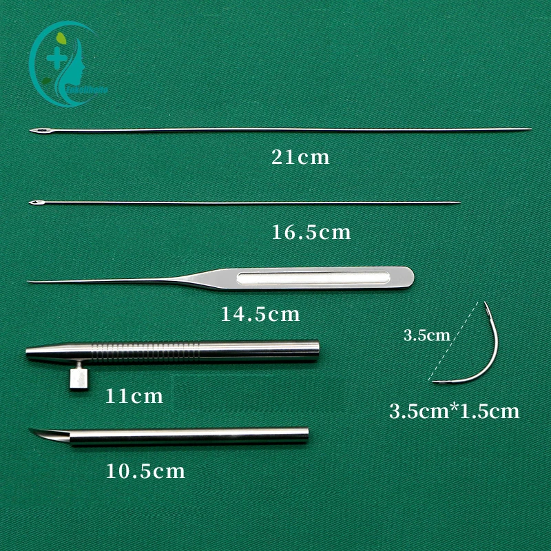 نحت خيوط الوجه ، جزء كبير V مدمج ، إبرة ثقب ، كسر الجلد ، نحت الأنسجة ، تجميل الوجه