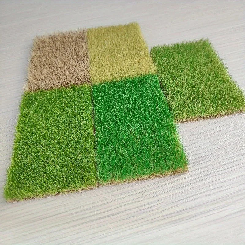 1 Box Höhe: 0,47 Zoll/0,63 Zoll handgerissene Grascluster, Architekturmodell Szene Dekoration Grascluster, DIY Miniaturgras – Detail 5