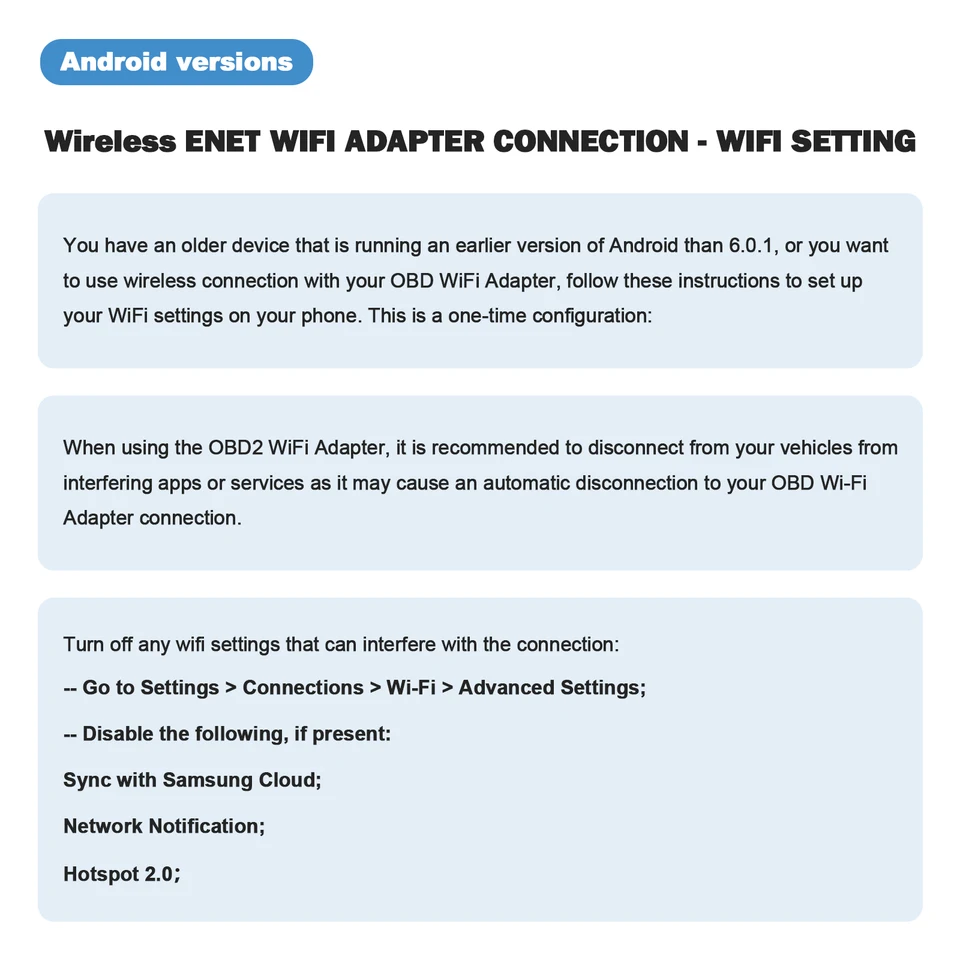 WiFi ENET Adapter For MHD/BimmerCode/BimmerLink OBD2 Adapter For F