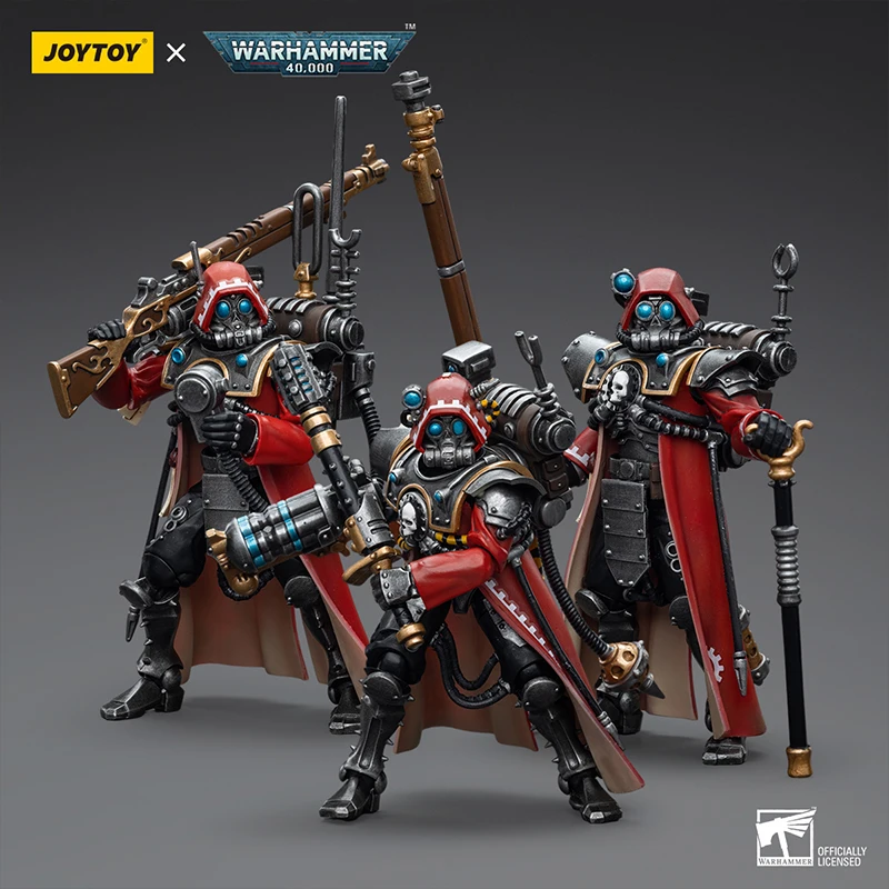 JOYTOY Warhammer 40K Adepti Mechanicus Skitarii Rangers 1:18 Figures Game Models Mecha Toys Gift Collection Ornament