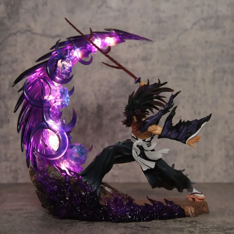 Figurines d'anime Demon Slayer, figurine d'action Tsugikuni Yoriichi avec lumière, statue en PVC, modèle de poupée, jouets, cadeau pour la Saint-Valentin