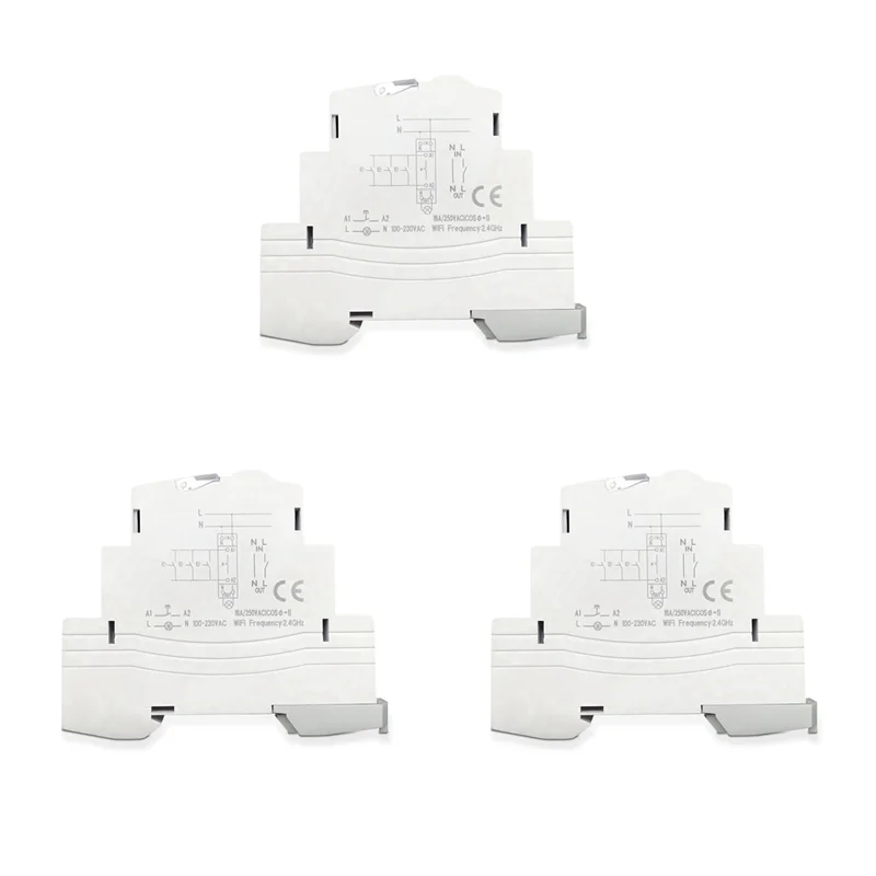 

ABGI-3X ATMS 1602Z умный переключатель 16A Din-рейка 1P пульт дистанционного управления таймер умный беспроводной переключатель 220 В таймер