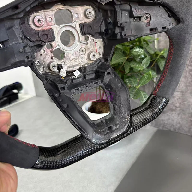 Passend für Audi A5L Etron/GT B10 Lenkrad mit perforierten Paddeln und Kohlefaser-Lenkrad