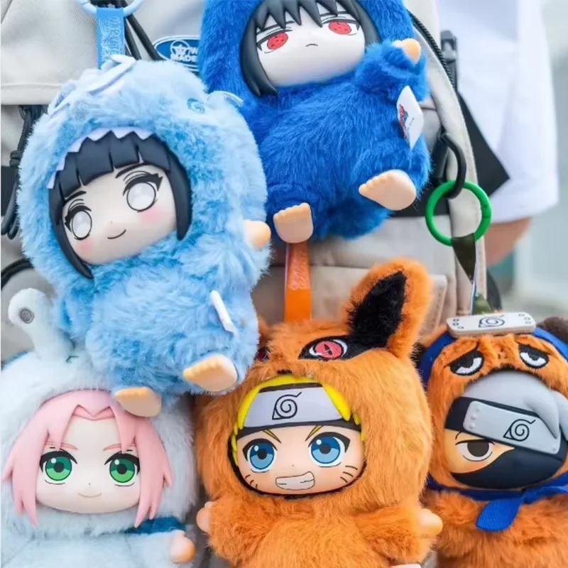 

1:1 Eaki Naruto Uzumaki Shippuden Beast Party Serie Cute Plush Doll Toy Cartoon Backpack Pendant Anime Peripheral Blind Box Gift