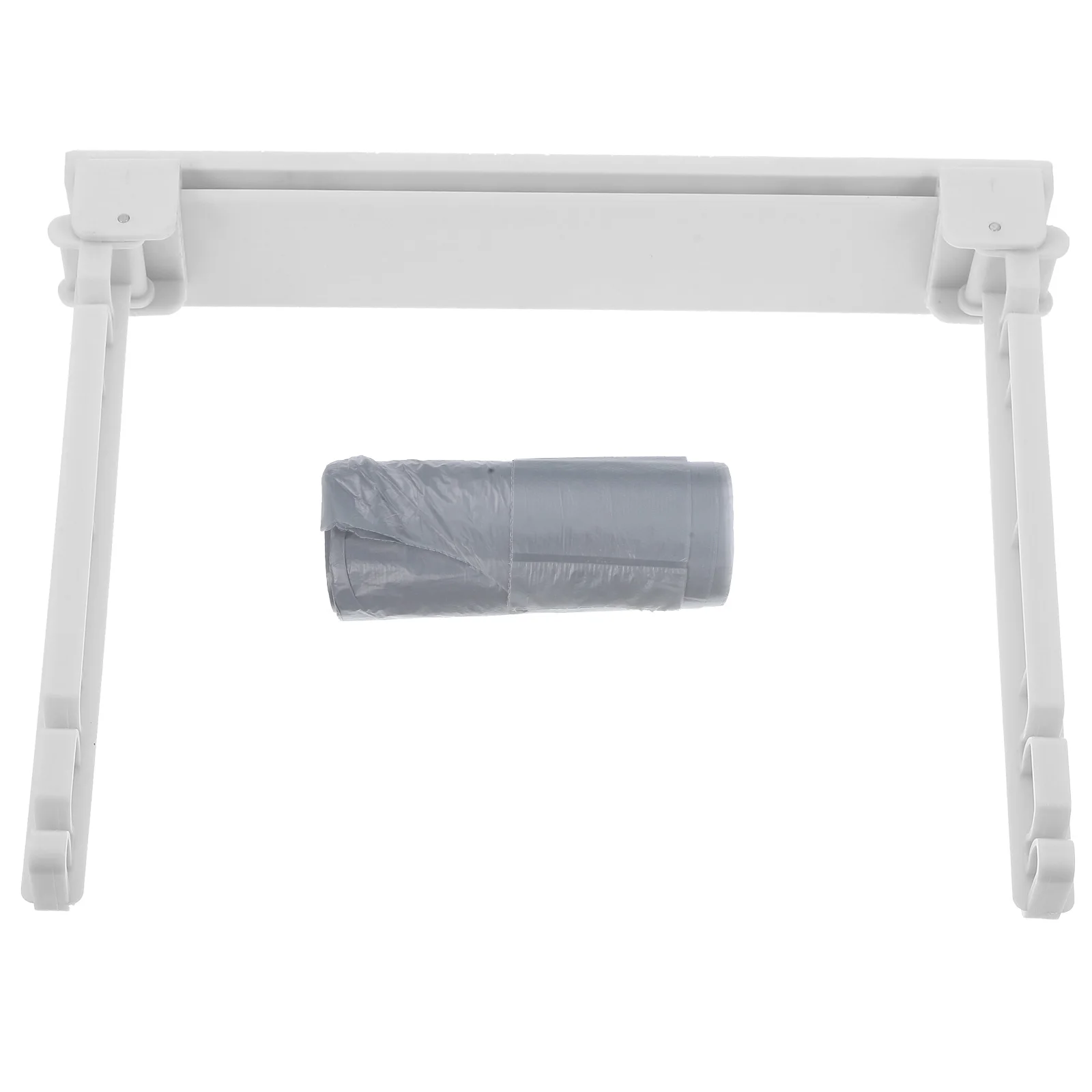 

Folding Trash Rack Kitchen Rubbish Bag Holder PP Material Wall Mounted Garbage Stand Foldable Design Construction Space