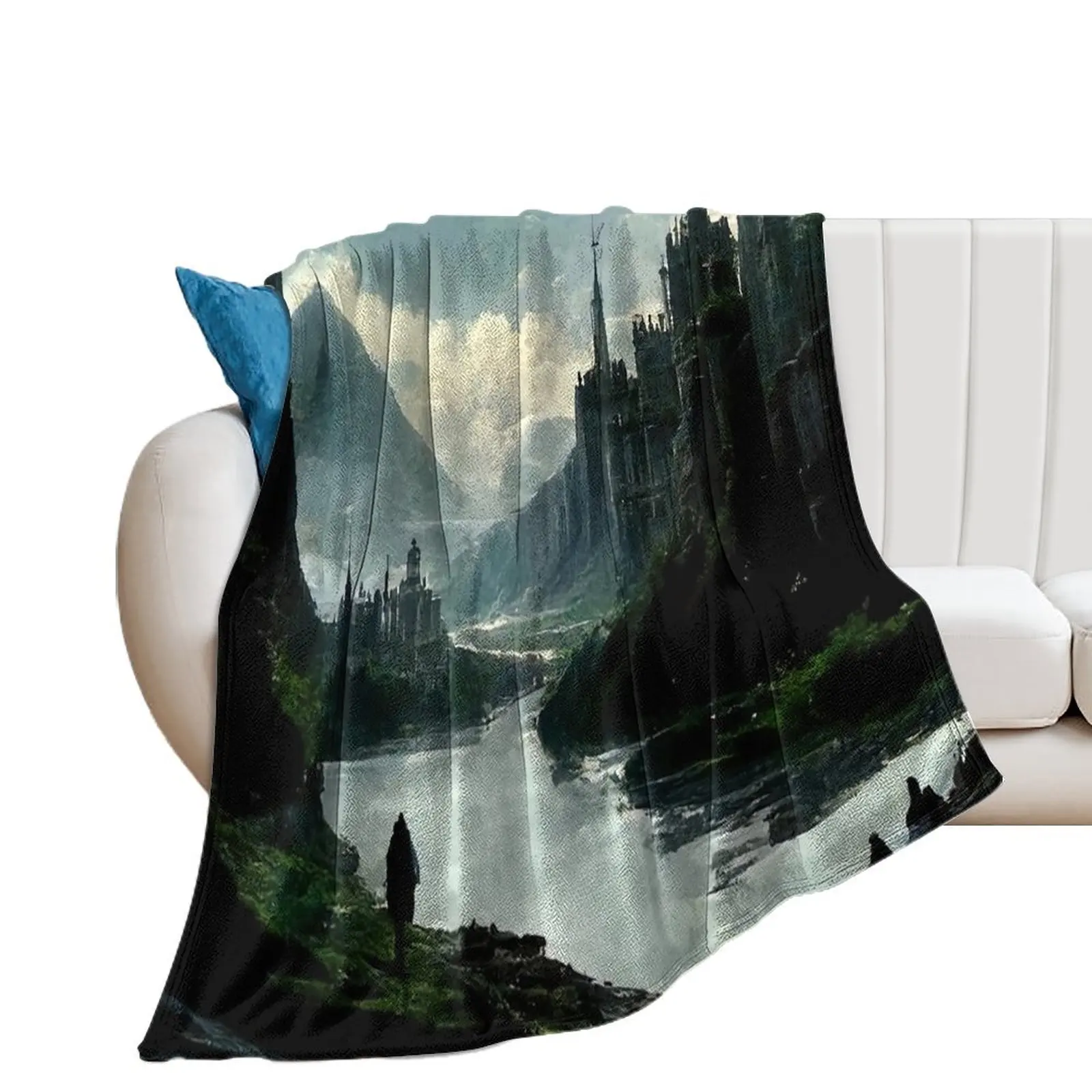 

Nargothrond Throw Blanket cosplay anime Sofa Luxury Shaggy Blankets