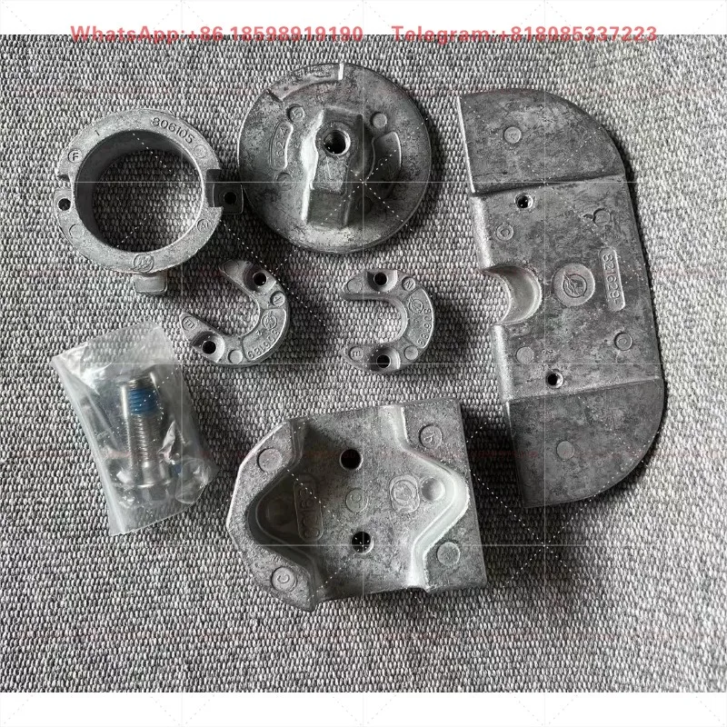 Original Imported No.1 Stern Machine Anti-Corrosion Zinc Block Set, Marine Sacrificial Zinc Anode