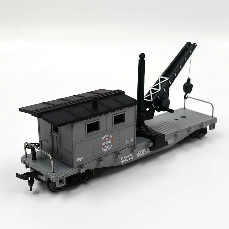 Ho Scale Plastic 1/87 HF 40-Foot Caboose Crane Transport Car Crane 98300 Train Model Sand Table Static Display Adult Collection