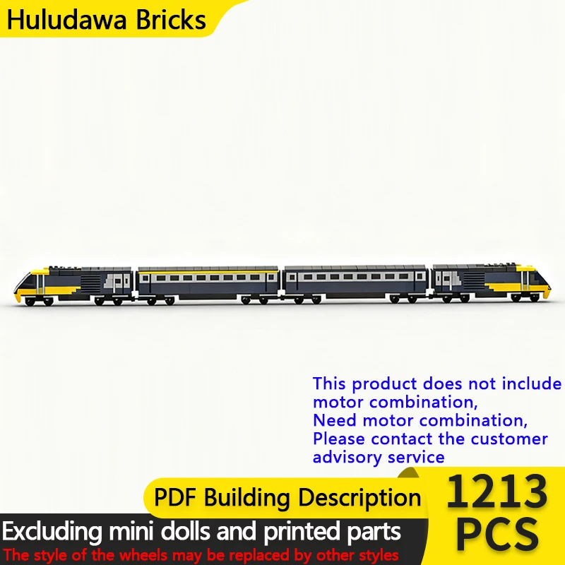 

Модель городской автомобиль MOC, строительные кирпичи, Intercity 125, высокоскоростной поезд, модульная технология, детские праздничные подарки, сборные игрушки, костюм