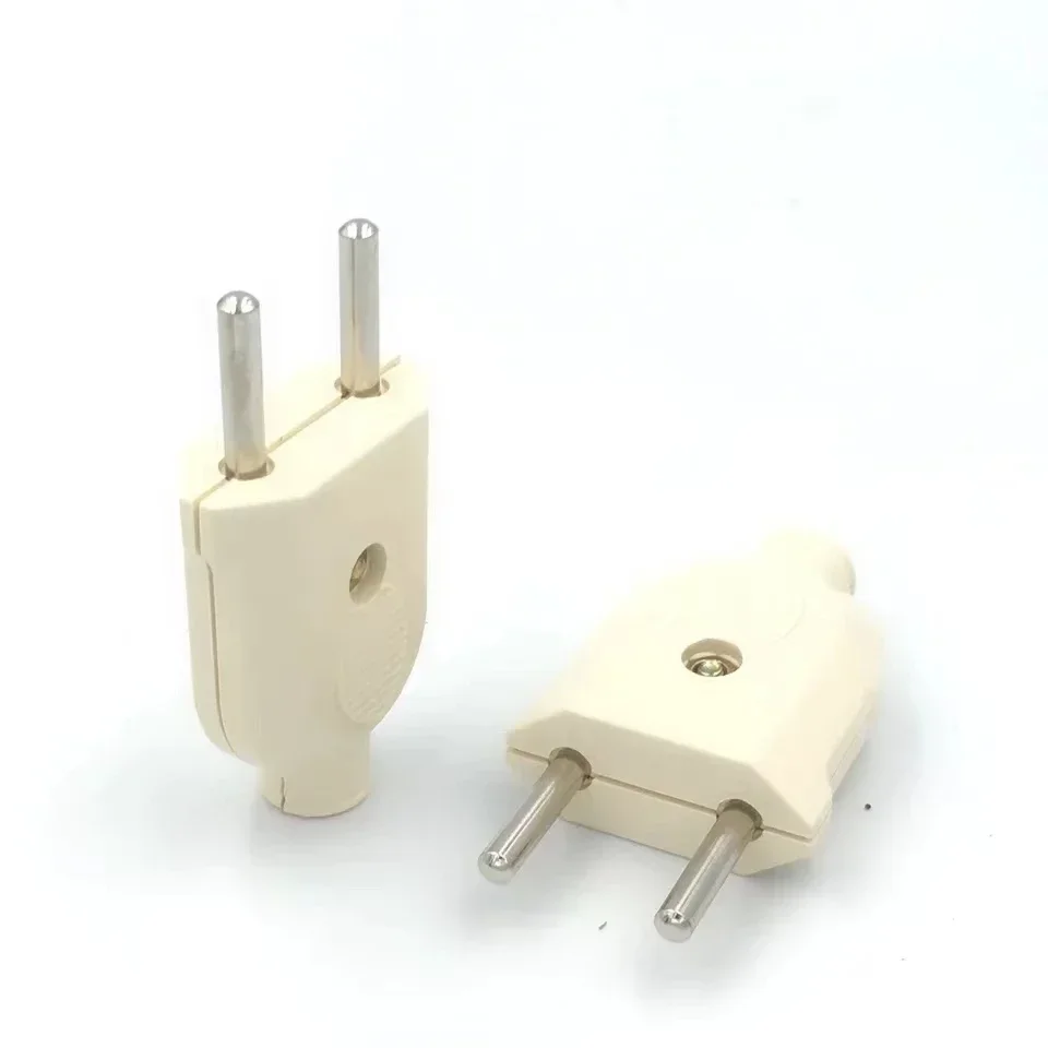 10A EU merakit adaptor steker kabel 2 Pin AC daya listrik Male Female soket pengganti steker kawat konektor ekstensi