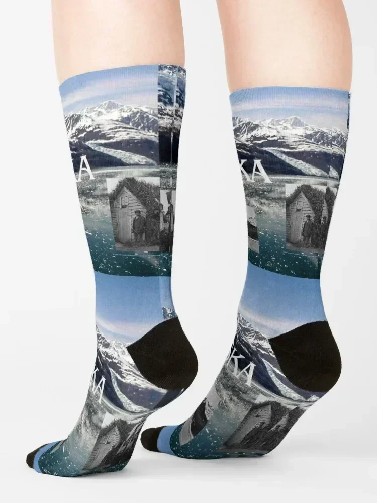 جوارب ألاسكا الرياضية والترفيهية، هدية قصيرة، جوارب رجالية للنساء #4