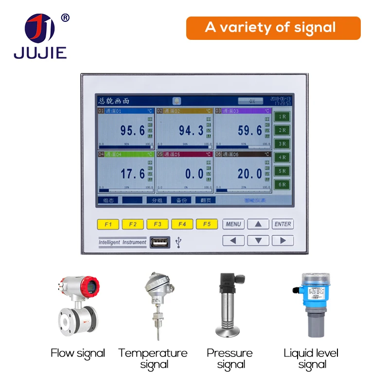 Modbus Data Loggers with Software 16  Pressure Temperature Current Flow Digital Frequency Recorder High Quality