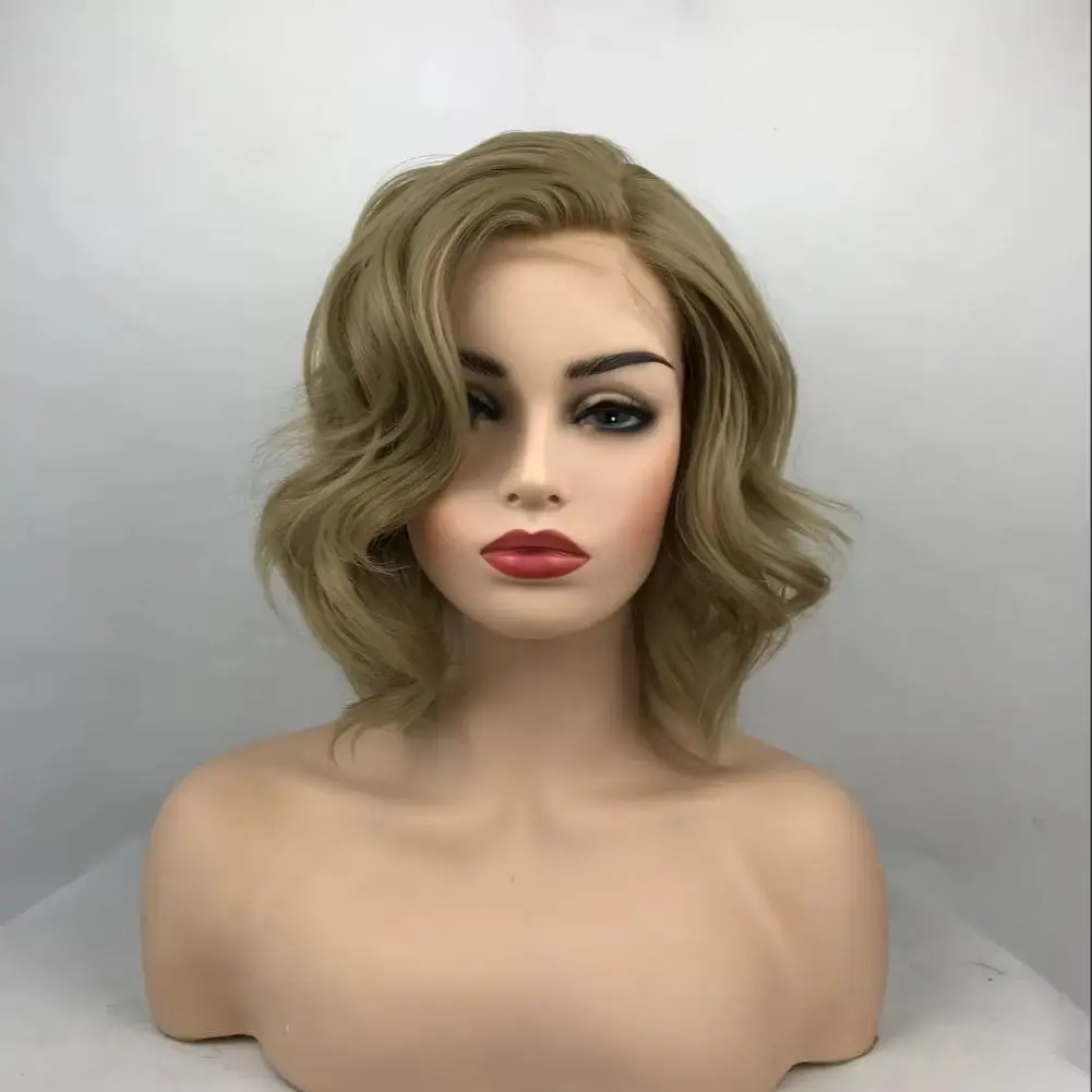 fashiomag-short-wavy-honey-blonde-24-lace-front-heat-resistant-fiber-wigs-women-soft-natural