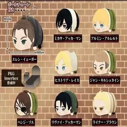 Mochi Mascot Plush Doll Anime Attack On Titan Eren Armin Levi Mikasa Hange 8.5cm Pendant Cotton Cute Bag Pendants Toys