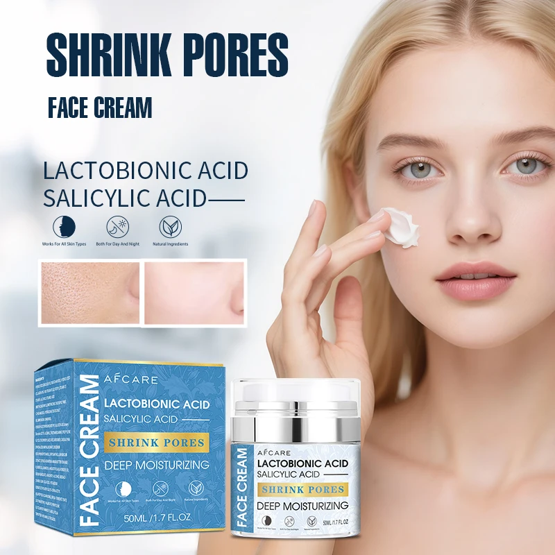 

Lactic Acid Face Cream Moisturizing Facial Serum Oil Control Shrink Pores Skincare Fade Spots Nicotinamide Balance Skin Tone