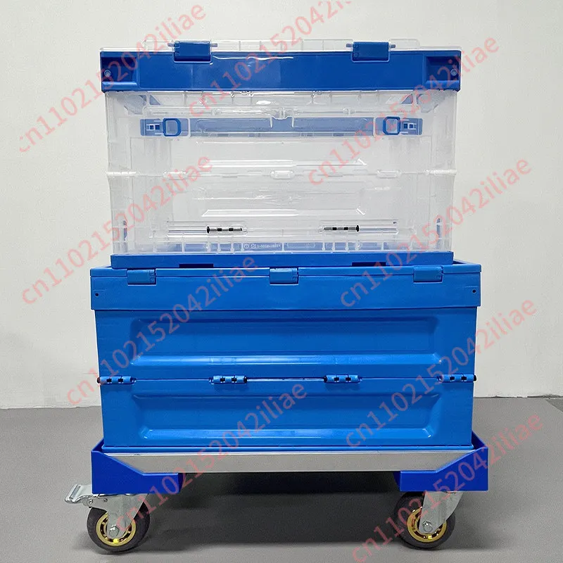Hollow turtle truck turnover pull pick truck four-wheel mobile aluminum-plastic small trailer